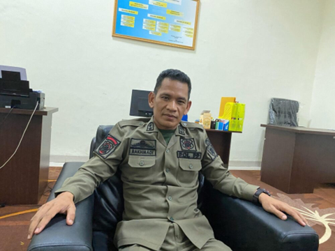 Foto Kepala Bidang Ketertiban Umum dan Ketenteraman Masyarakat Satpol PP PPU, Rakhmadi,